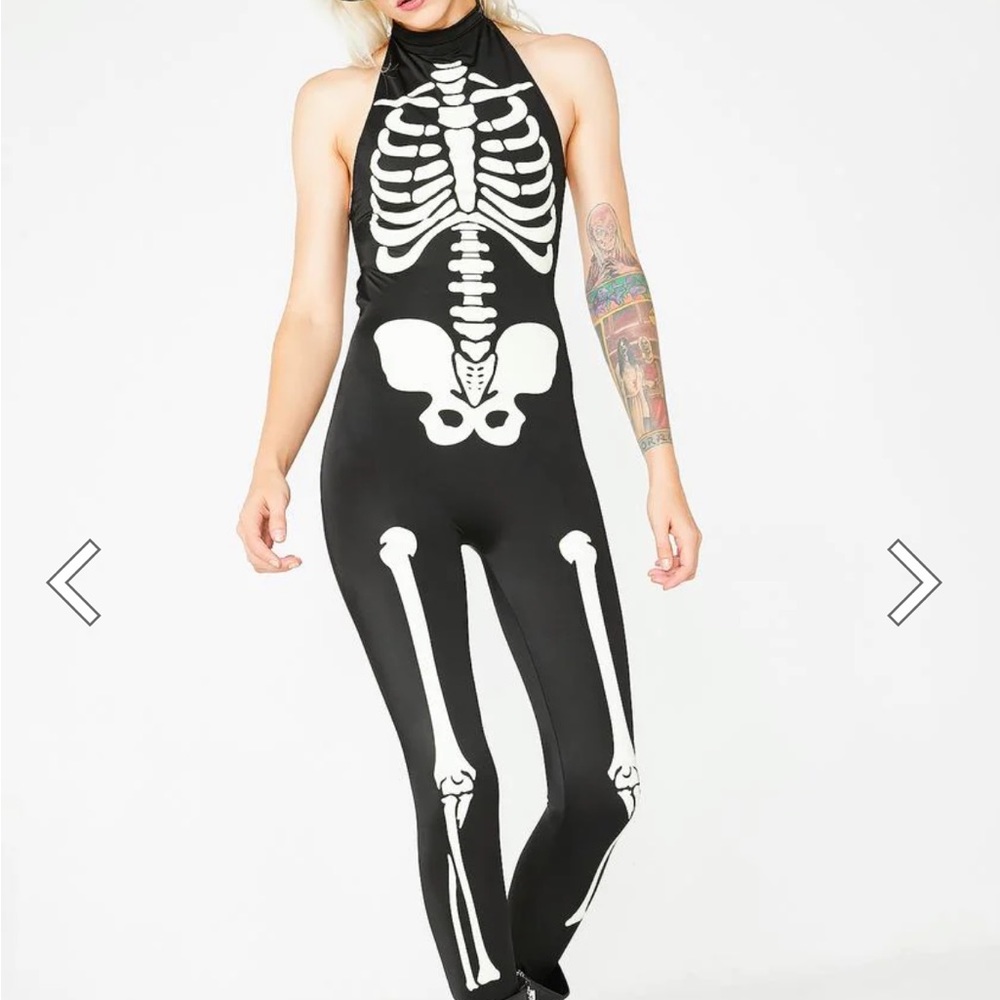 Dolls kill skeleton costume - In My Bones Catsuit